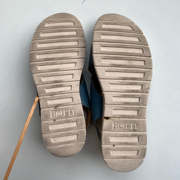 Born leather sandals crossover w ankle strap, excellent used condition - Picture 8 of 10
